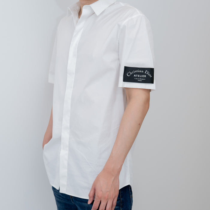 Dior Short Sleeve White Button-Up Size 41