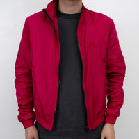 Burberry Pink Nylon Bomber Jacket with Ribbed Details Size M