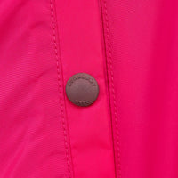 Burberry Pink Nylon Bomber Jacket with Ribbed Details Size M