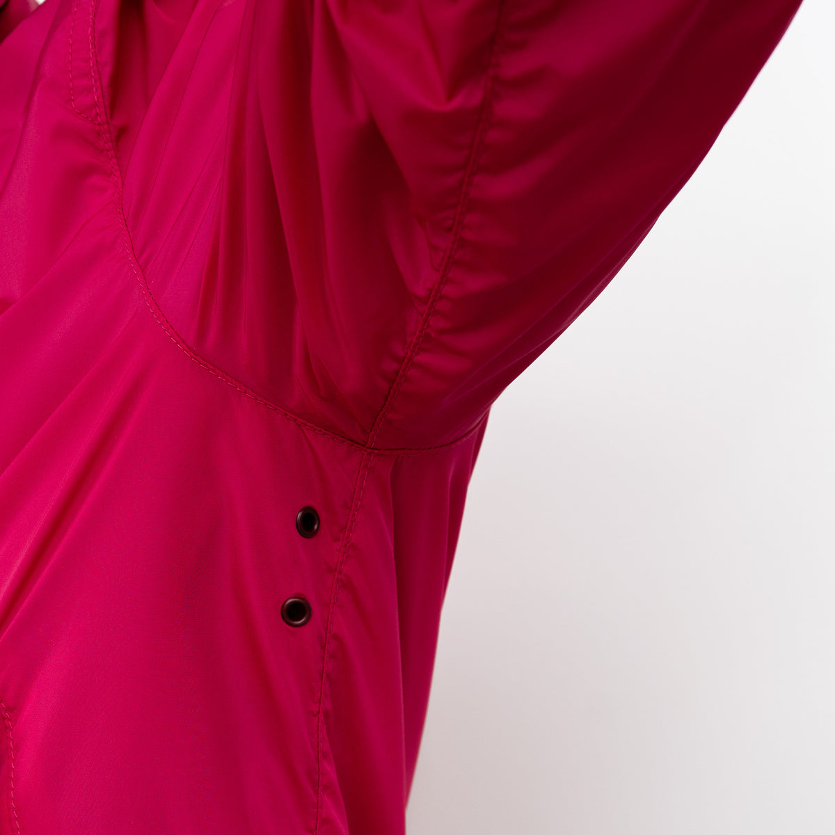 Burberry Pink Nylon Bomber Jacket with Ribbed Details Size M