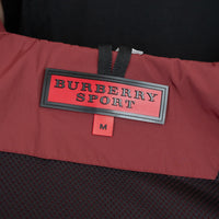 Burberry Burgundy Nylon Jacket with Cargo Pockets Size M