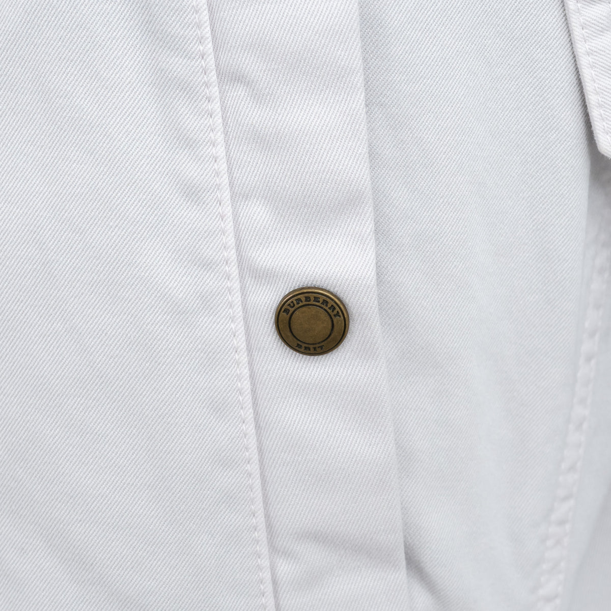 Burberry Light Grey Cotton Trench Coat Size M