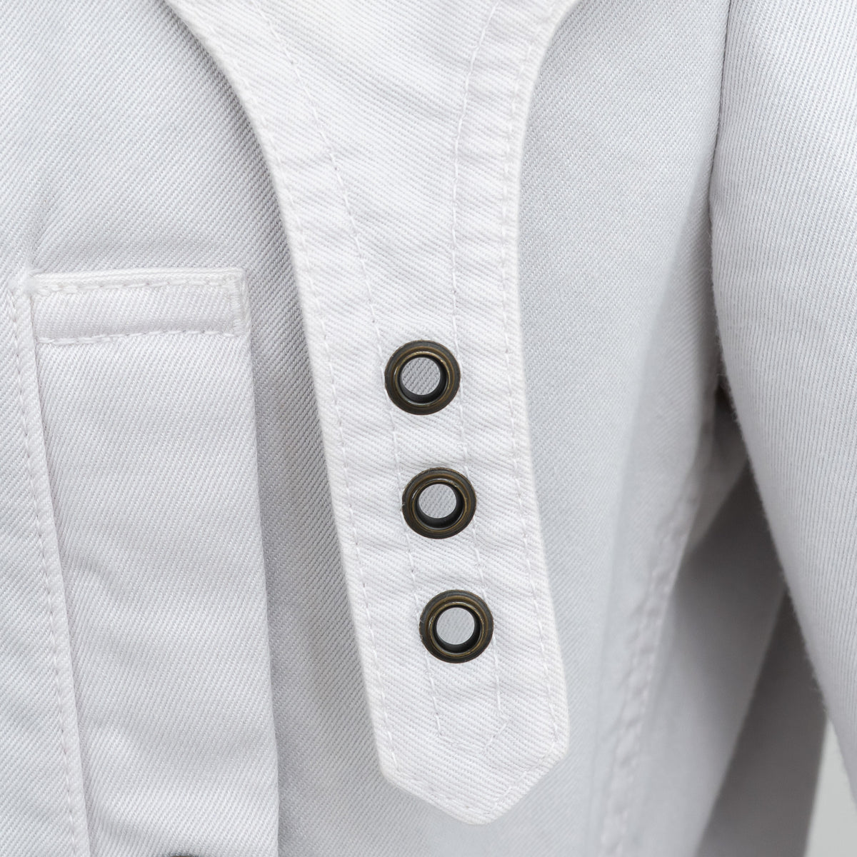 Burberry Light Grey Cotton Trench Coat Size M