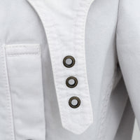 Burberry Light Grey Cotton Trench Coat Size M