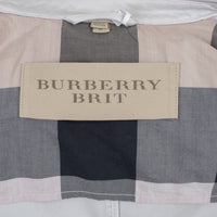 Burberry Light Grey Cotton Trench Coat Size M