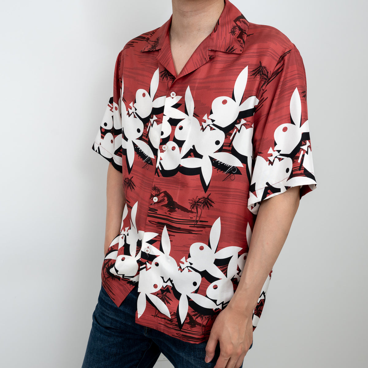 Amiri Printed Button Up Dress Shirt Size L