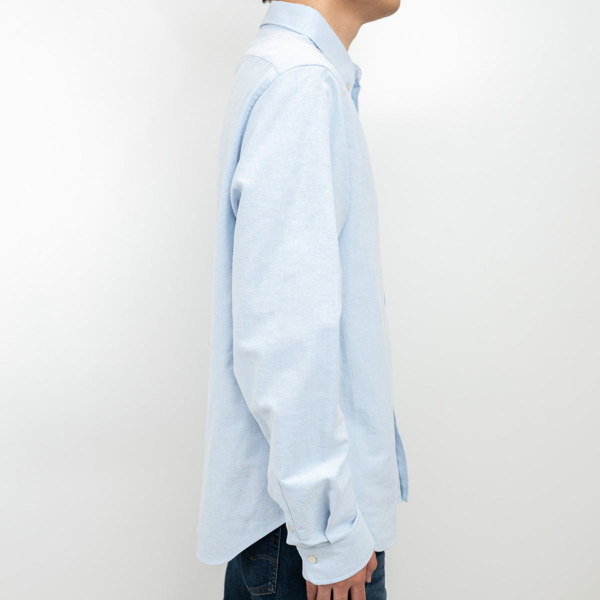 Gucci Blue Button Up with Embroidered Details Size 41