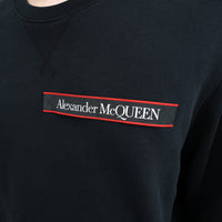 Alexander McQueen Black Sweatshirt with Logo Size XL
