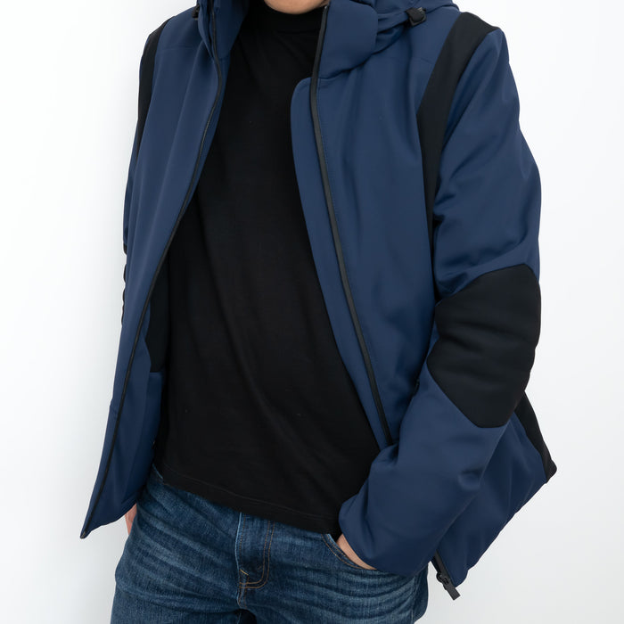 Fendi Navy and Black Jacket with Monster Eyes Hood Size 48