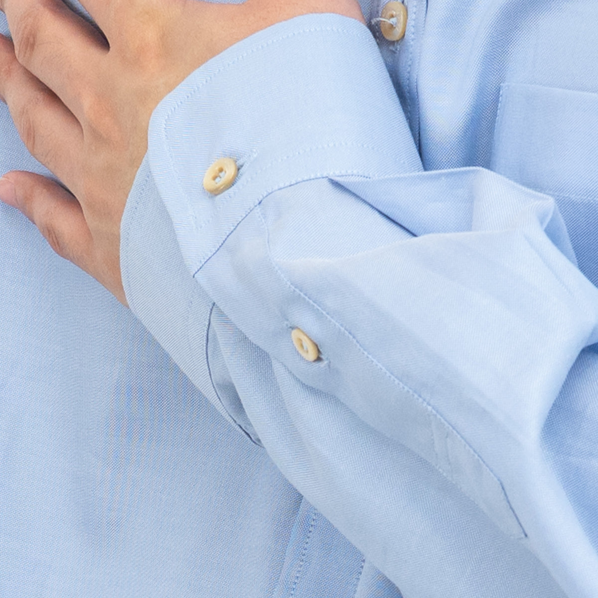 Gucci Blue Button Up with Embroidered Bee Detail Size 41