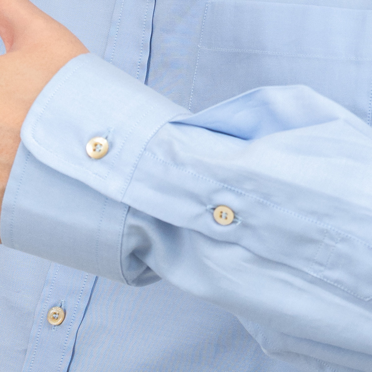 Gucci Blue Button Up with Embroidered Bee Detail Size 41