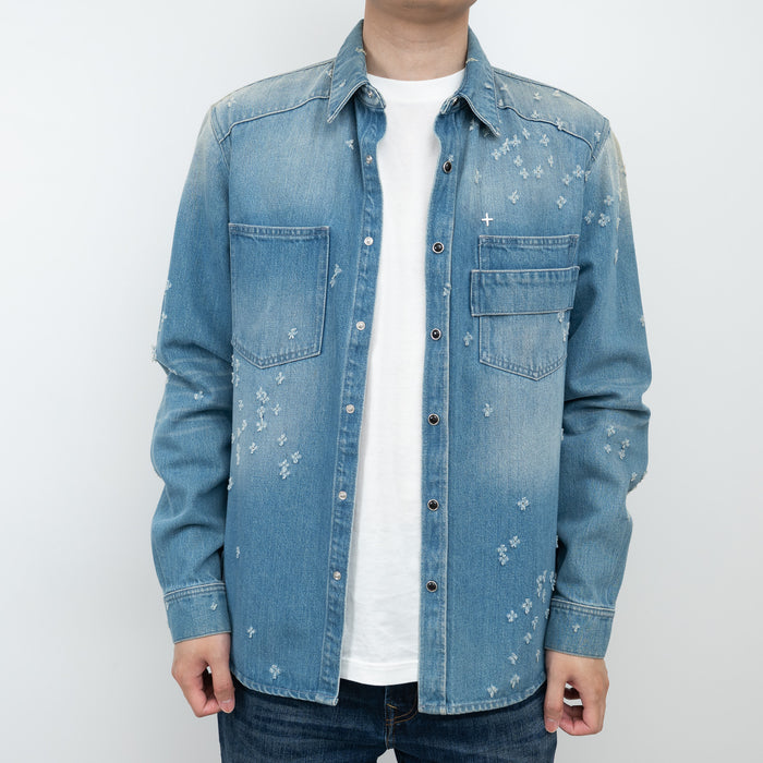 Givenchy Denim Button Up Shirt Size XL