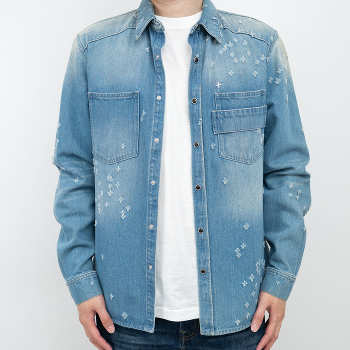 Givenchy Denim Button Up Shirt Size XL