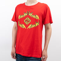 Gucci Red Cotton Graphic T-Shirt Size M