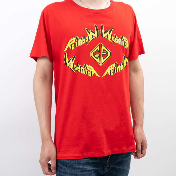 Gucci Red Cotton Graphic T-Shirt Size M