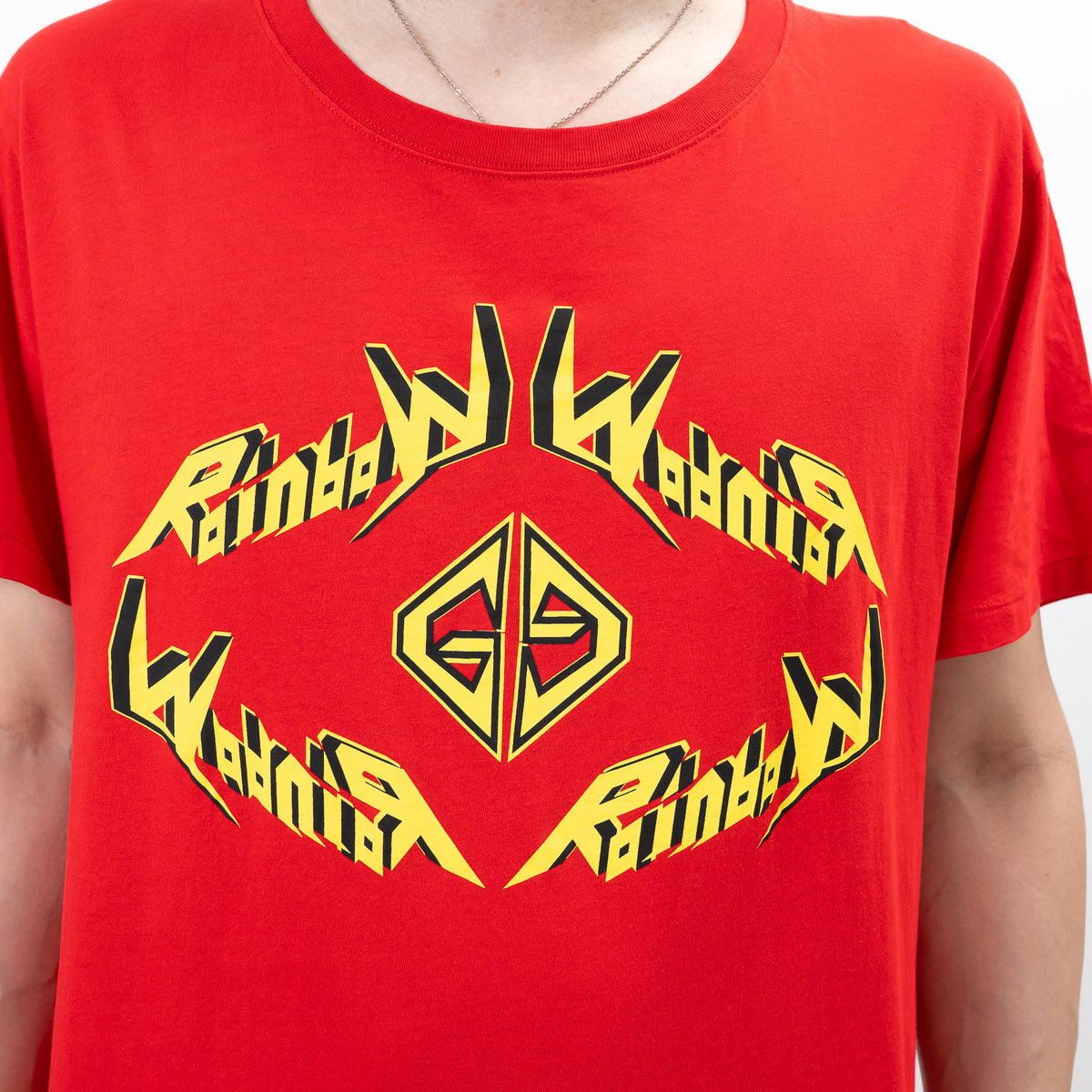 Gucci Red Cotton Graphic T-Shirt Size M