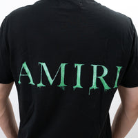 Amiri Black Cotton Green Graphic T-Shirt Size 34