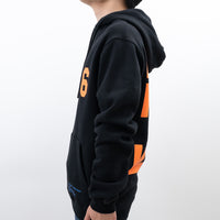 Off-White Black Cotton Orange Graphic Print Sweater Size L