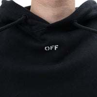 Off-White Black Cotton Orange Graphic Print Sweater Size L