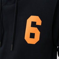 Off-White Black Cotton Orange Graphic Print Sweater Size L