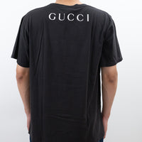 Gucci Black Cotton Graphic T-shirt SIze L