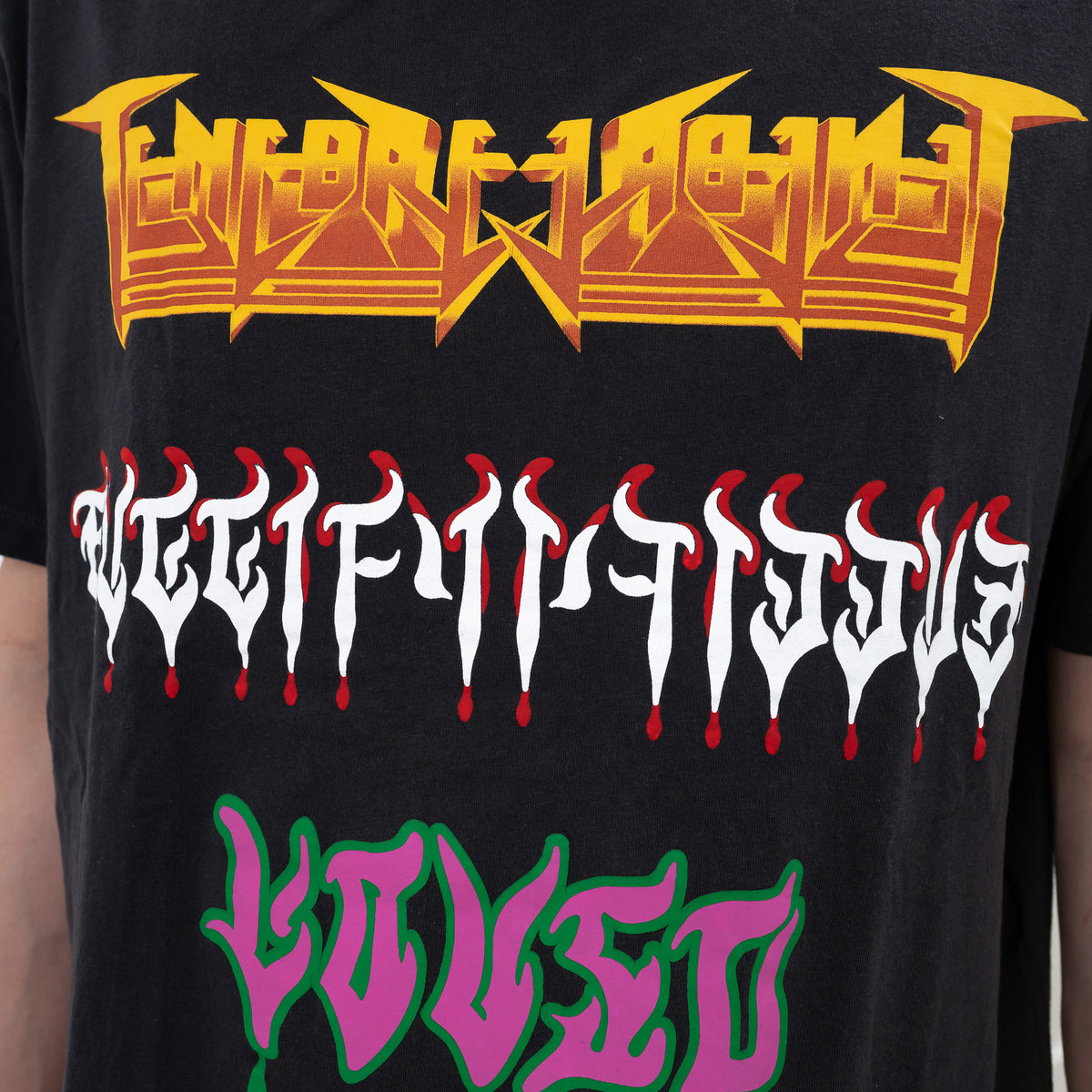 Gucci Black Cotton Graphic T-shirt SIze L