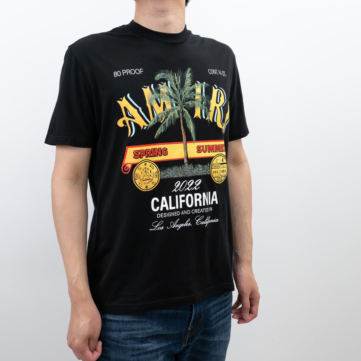 Amiri Black Graphic T-Shirt Size 44 & 48