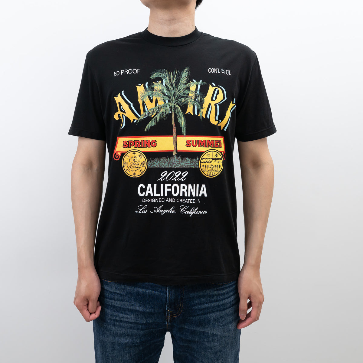 Amiri Black Graphic T-Shirt Size 44 & 48