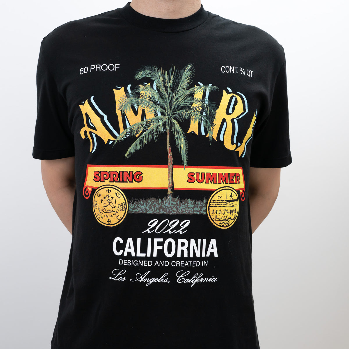 Amiri Black Graphic T-Shirt Size 44 & 48