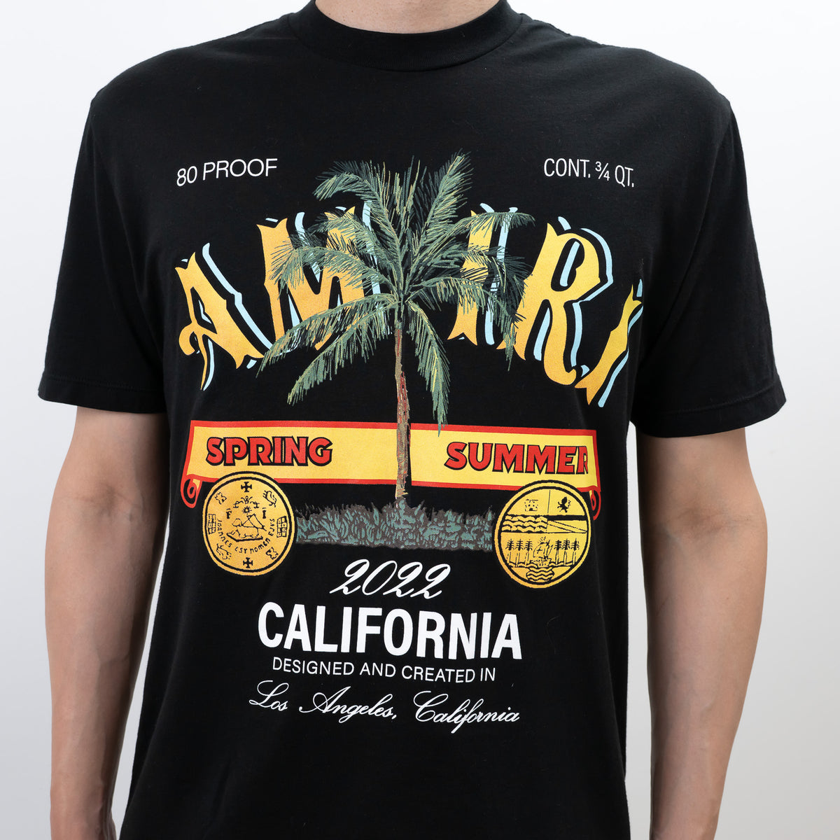 Amiri Black Graphic T-Shirt Size 44 & 48