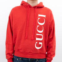Gucci Red Cotton Hoodie Size XS