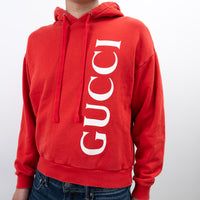 Gucci Red Cotton Hoodie Size XS