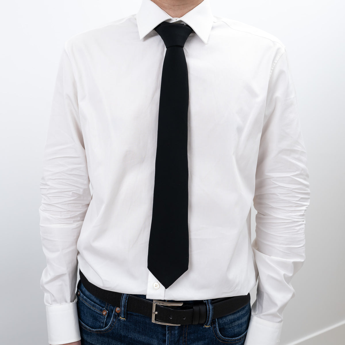 Gucci Black Silk Tie