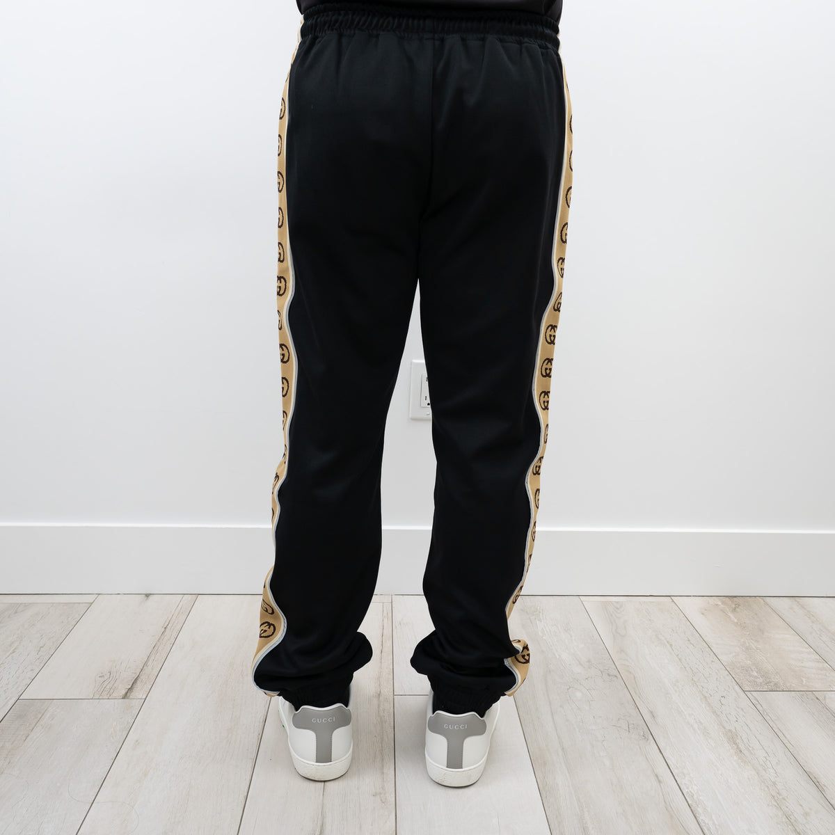 Gucci Black GG Jacquard Sweatpants Size M