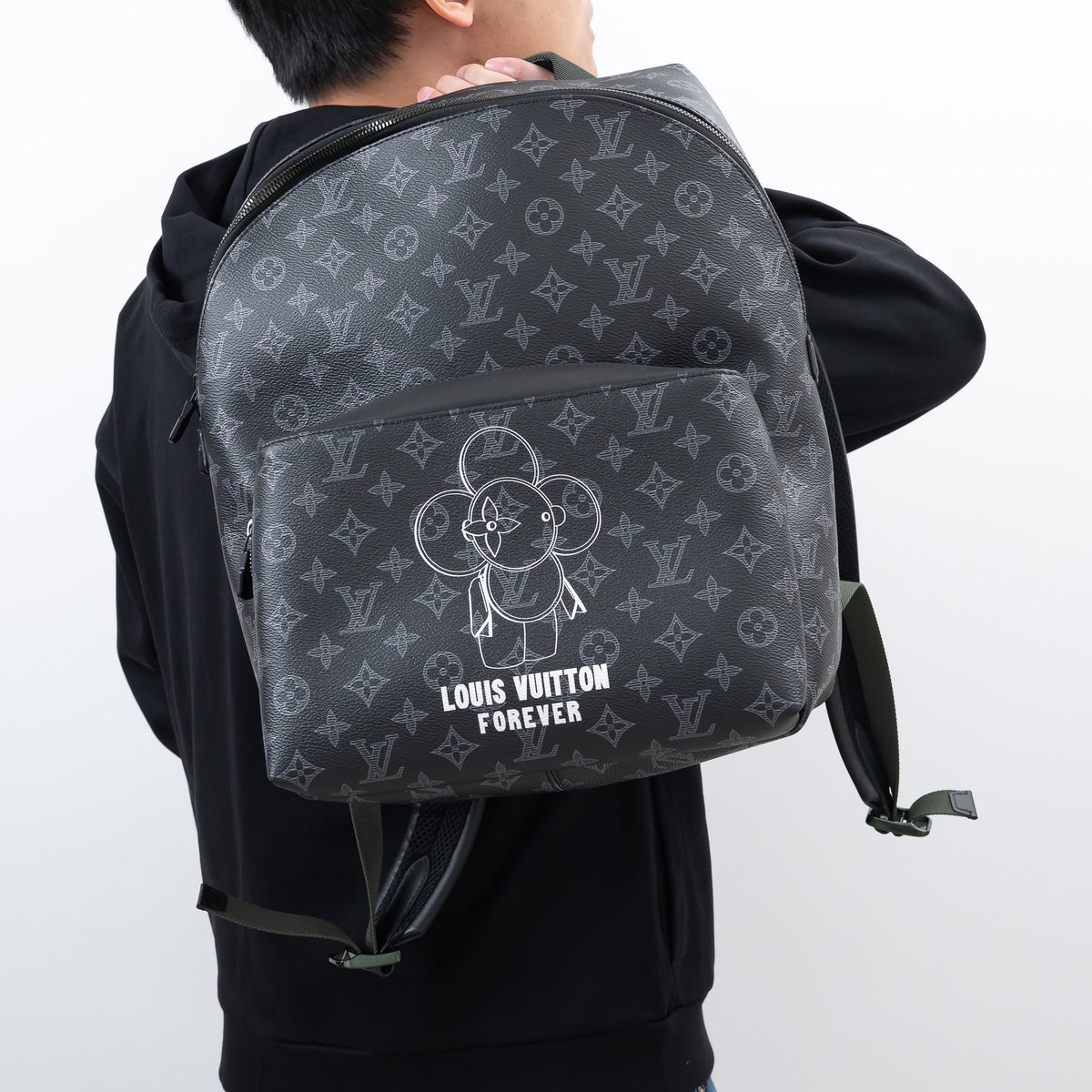 Louis Vuitton Black Vivienne Monogram Eclipse Backpack