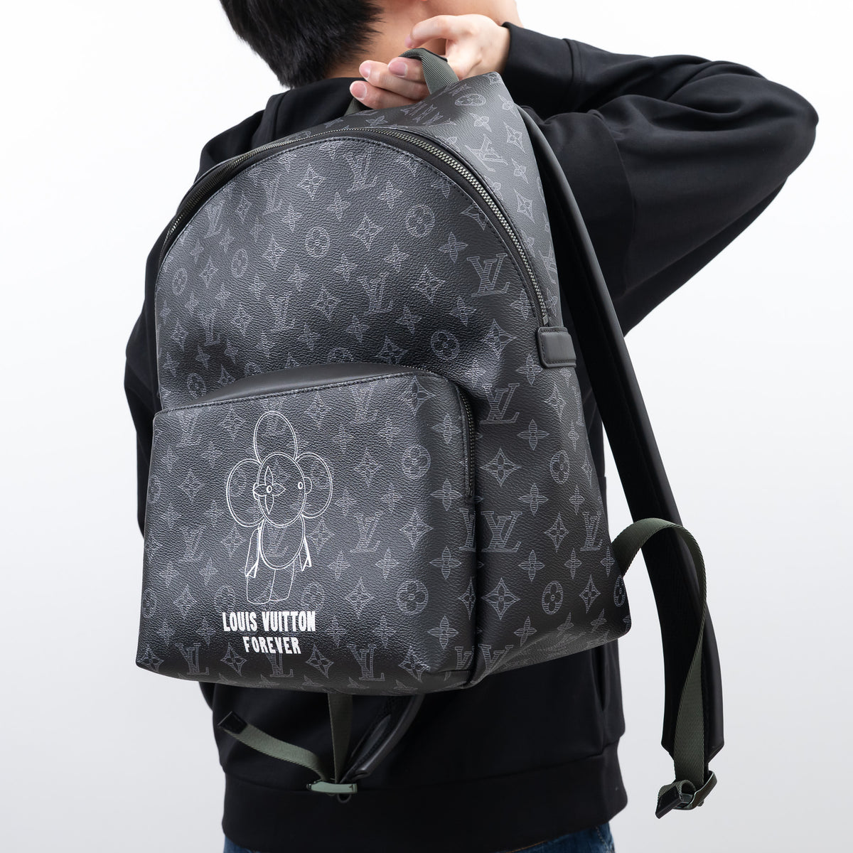Louis Vuitton Black Vivienne Monogram Eclipse Backpack