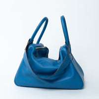Hermes Bleu Zanzibar Swift Leather Lindy 34