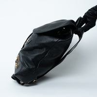 Balenciaga Black Grained Leather Backpack
