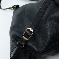 Balenciaga Black Grained Leather Backpack