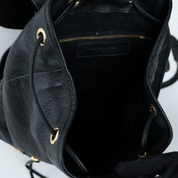 Balenciaga Black Grained Leather Backpack