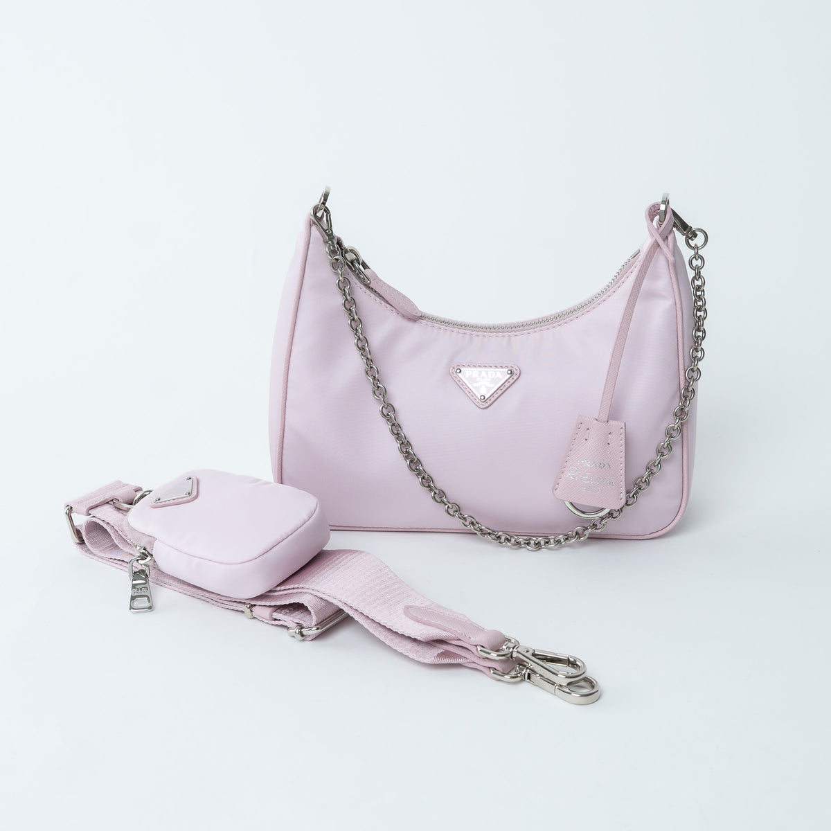 Prada Re-Nylon Re-Edition 2005 Handbag in Alabaster