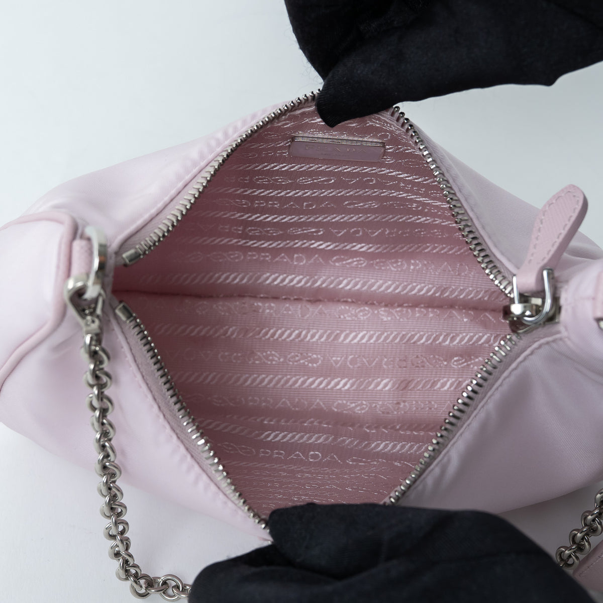 Prada Alabaster Re-Nylon Re-Edition 2005 Handbag