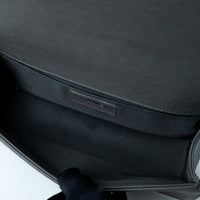Pre-Loved Chanel™ Grey Pebbled Leather Medium Boy Bag