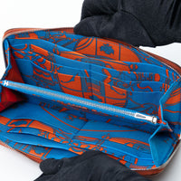 Hermex Deep Brown Epsom Leather Silk'In Classic Long Wallet