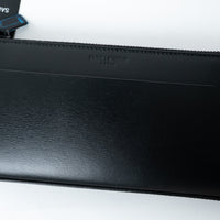 Saint Laurent Black Grained Leather Long Wallet