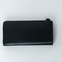 Saint Laurent Black Grained Leather Long Wallet