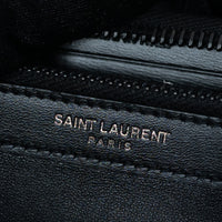 Saint Laurent Black Grained Leather Long Wallet