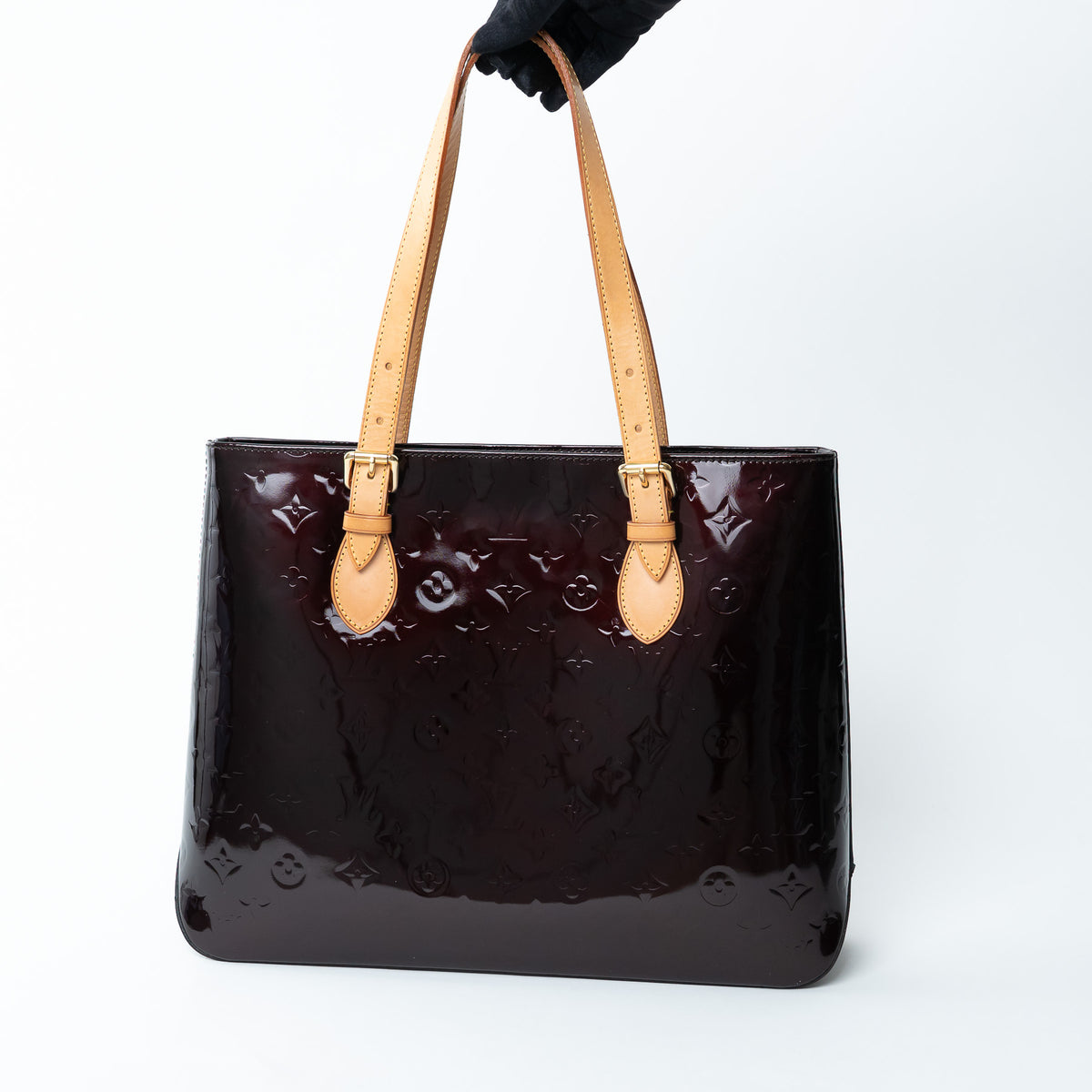 Louis Vuitton Amarante Vernis Leather Brentwood Tote Bag