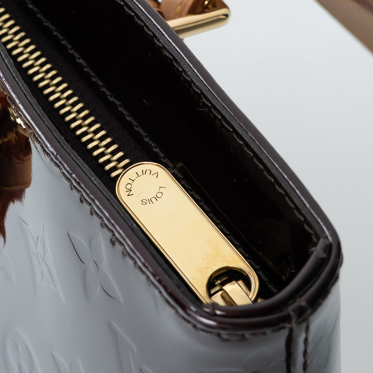 Louis Vuitton Amarante Vernis Leather Brentwood Tote Bag