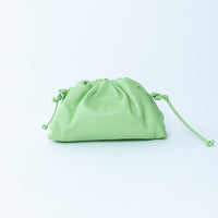 Bottega Veneta Acid Green Calfskin Leather The Mini Pouch